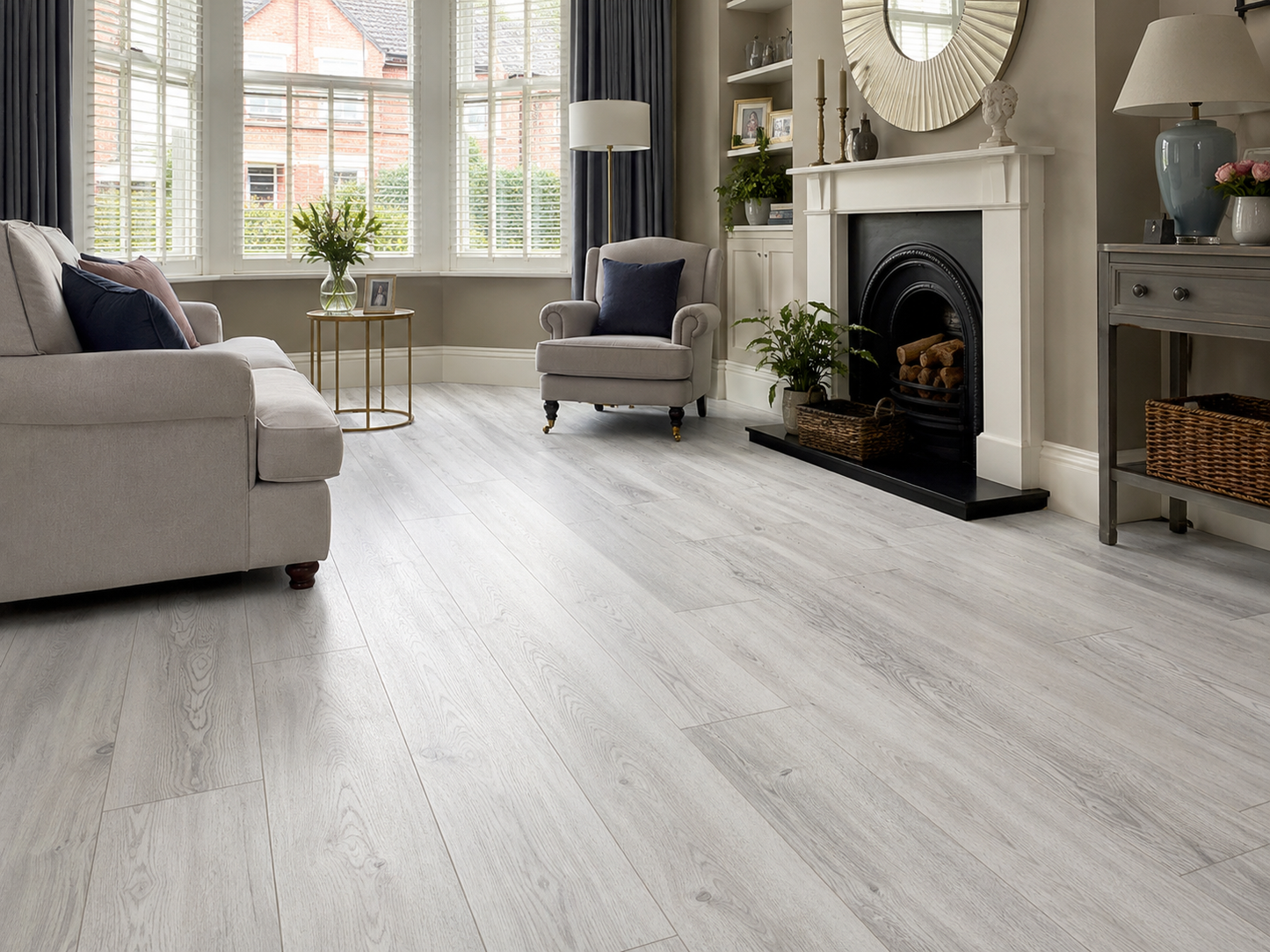 Mist Grey Oak 12mm Laminate