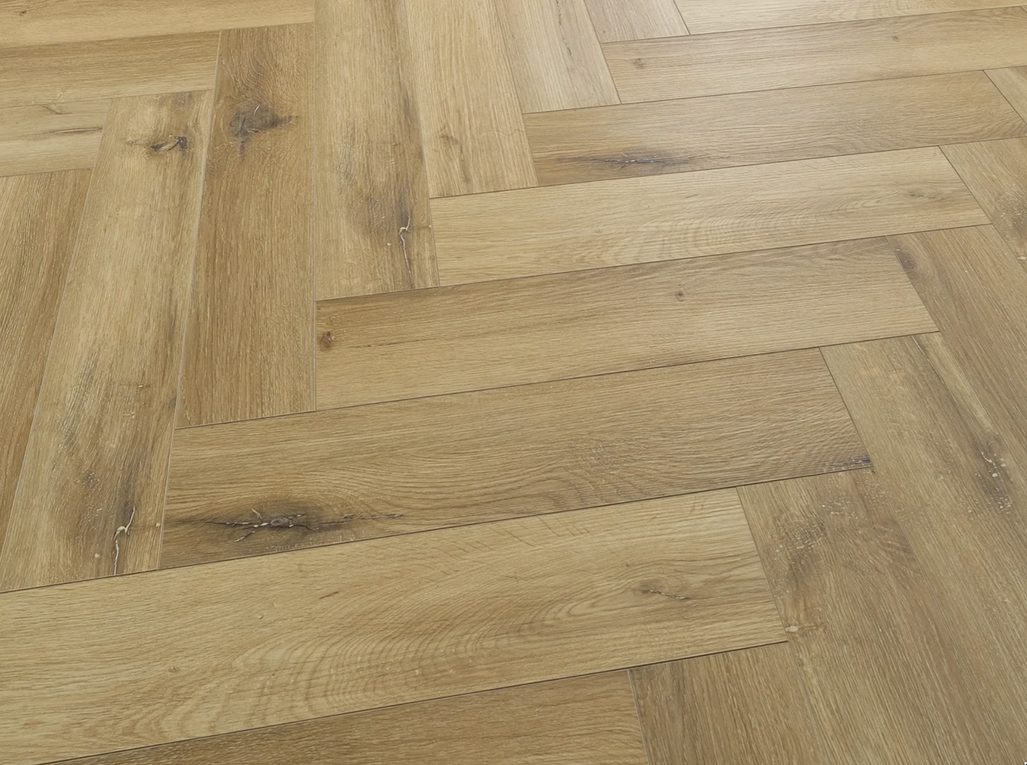 Natural Oak herringbone waterproof SPC