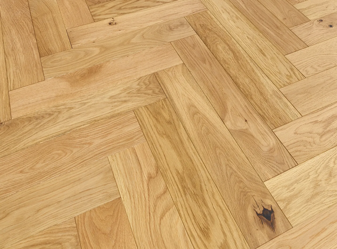 Mayfair 100mm Natural Brushed Hard Wax Oil Herringbone Engineered