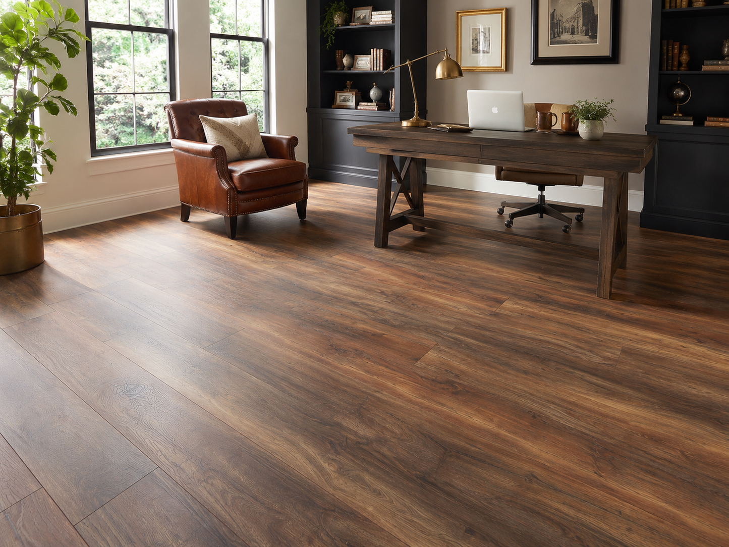 Seville Oak 12mm Plank Laminate room set 3