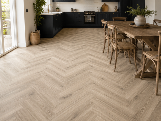 Florence herringbone glue down LVT