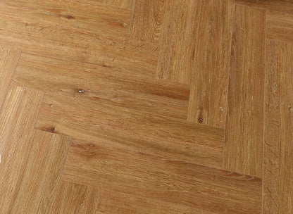 Golden Elm herringbone waterproof SPC