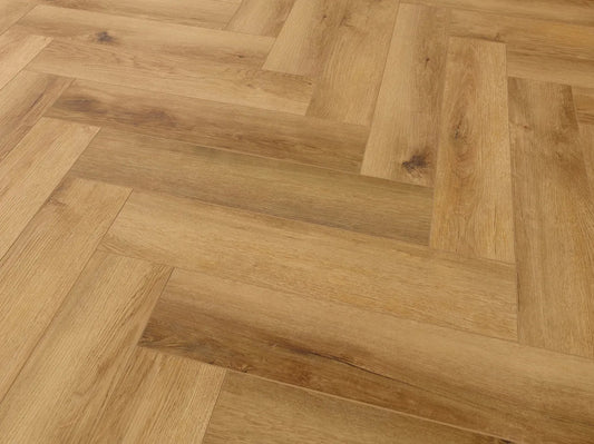 Warm Oak herringbone waterproof SPC