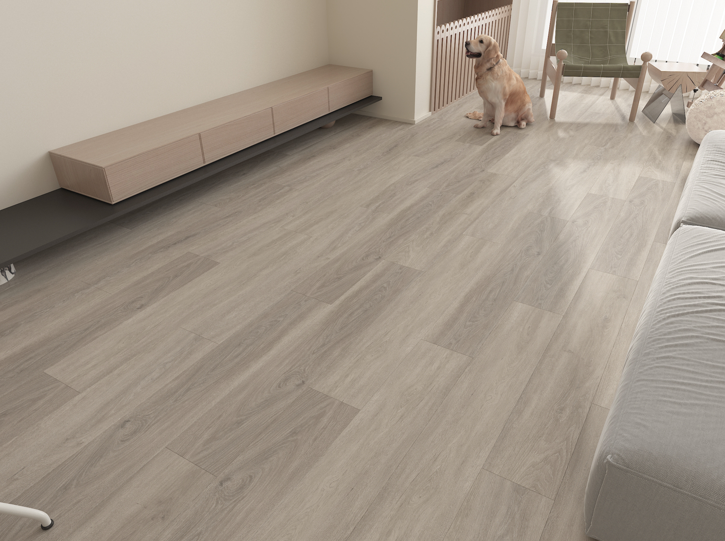Orion Teak Grey Straight SPC