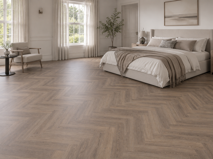 Rimini herringbone glue down LVT