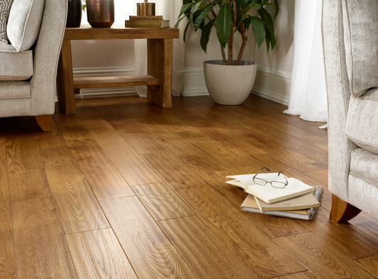 Westminster 150mm Golden Handscraped Lacquered Straight Engineered