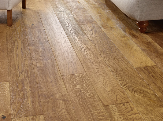 Chelsea 180mm Deep Brushed Handscraped Golden Straight Engineered