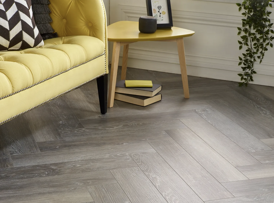 Modern Grey herringbone waterproof SPC