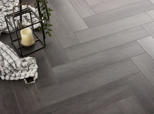 Shadowed Oak herringbone waterproof SPC