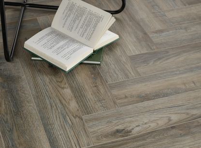 Honey Oak herringbone waterproof SPC