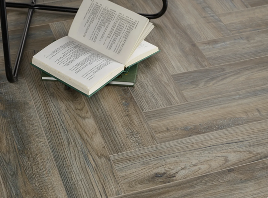 Honey Oak herringbone waterproof SPC