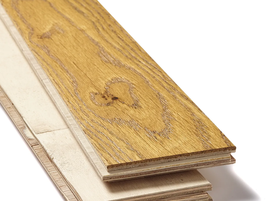 Mayfair 90mm Light Golden Brushed & Lacquered Herringbone Engineered