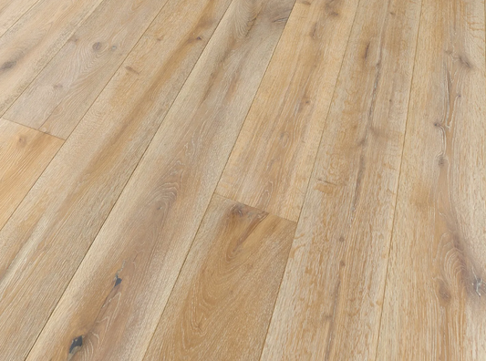 Knightsbridge 190mm Deep Brushed & White Oiled Straight Engineered