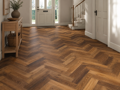 Siena herringbone glue down LVT
