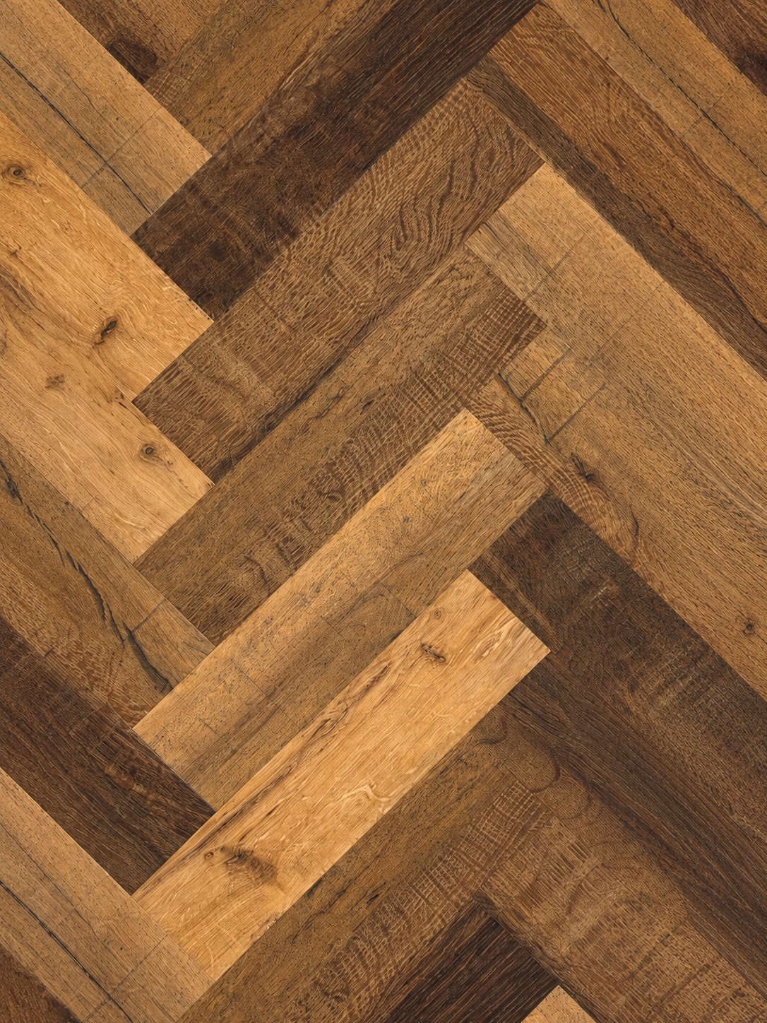 Siena herringbone glue down LVT
