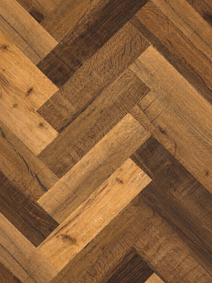 Siena herringbone glue down LVT