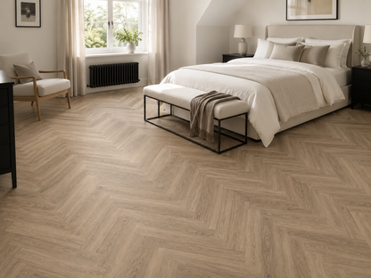 Sorrento herringbone glue down LVT
