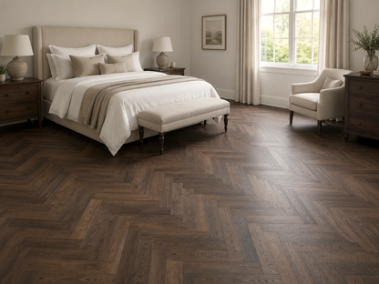 Truin herringbone glue down LVT