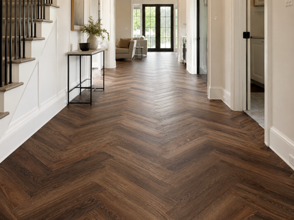 Truin herringbone glue down LVT
