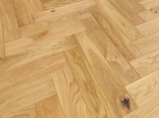 Mayfair 100mm Natural Brushed Hard Wax Oil Herringbone Engineered