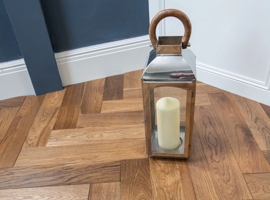 Mayfair 220mm Smoked Brushed & Lacquered Herringbone Engineered